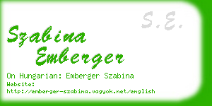 szabina emberger business card